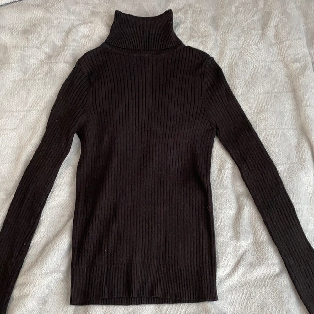 Black turtle neck